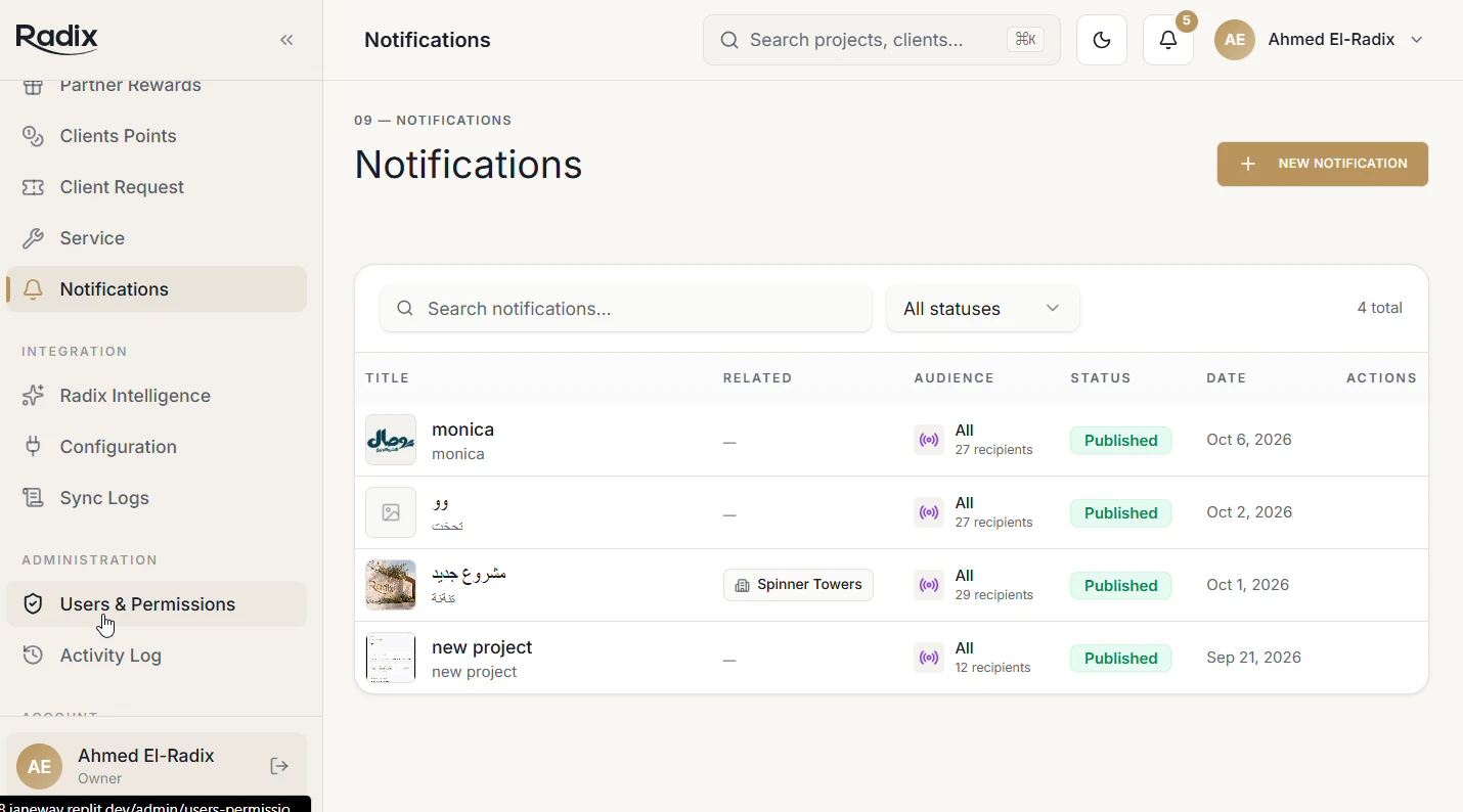 Notification management