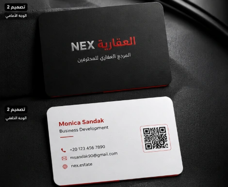 Business-card design presentation